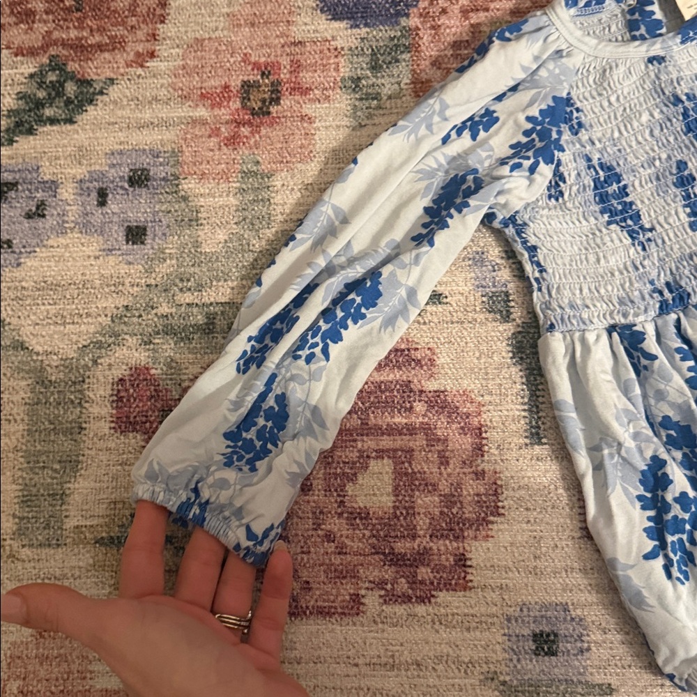 Kate Quinn Blue Floral Romper - Picture 4 of 6